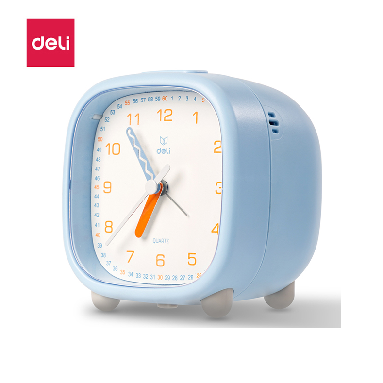 得力8857_指针式闹钟(蓝色)(只)